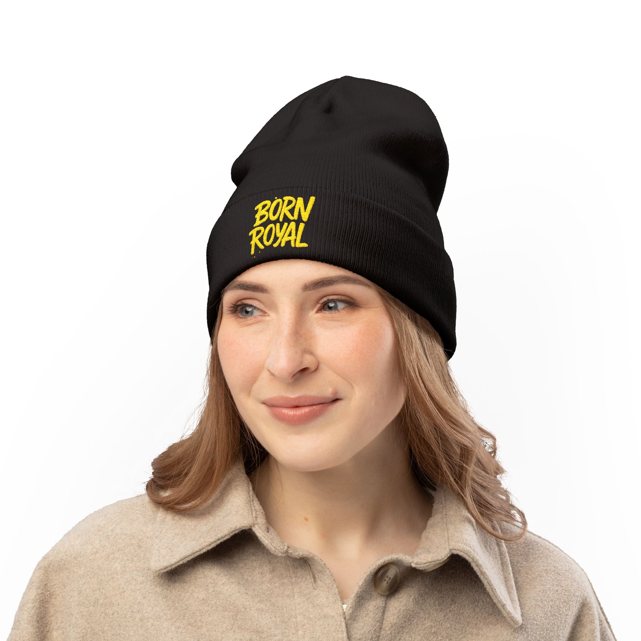 Born Royal Knit Beanie Mustard