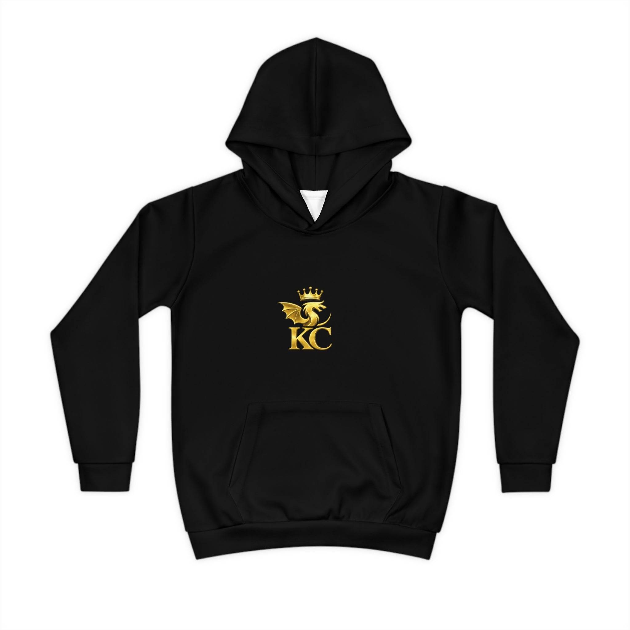 KC Born Royal(Right Sleeve) Children's Hoodie Gold