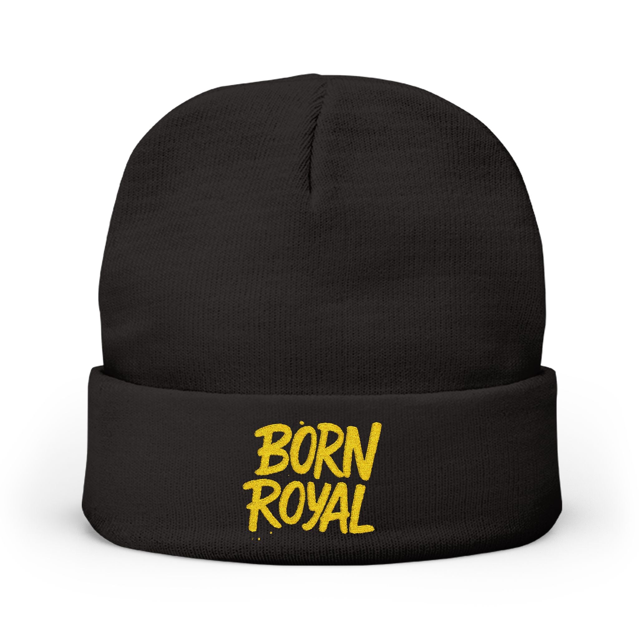 Born Royal Knit Beanie Mustard